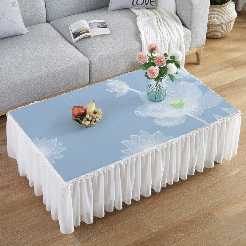 新型中式咖啡桌台布面料中国风台布桌垫矩形电视柜圆桌台布高档