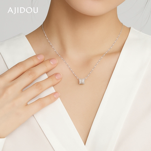 AJIDOU阿吉豆项链女小蛮腰韩版 吊坠轻奢小众高级感颈链百搭锁骨链