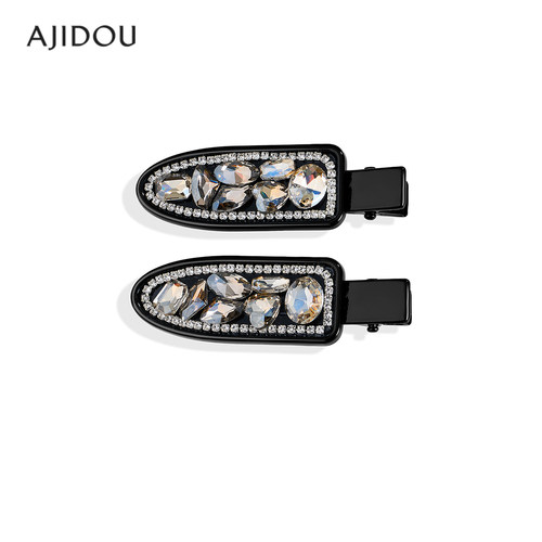 阿吉豆水晶发夹时尚闪耀鸭嘴夹