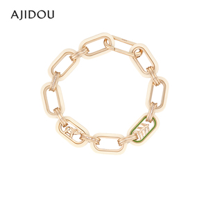 AJIDOU阿吉豆象往 潮酷手链 岛屿系列小众设计简约时尚