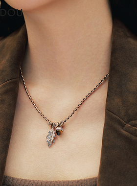 AJIDOU阿吉豆项链女款森林来信系列时尚锁骨链