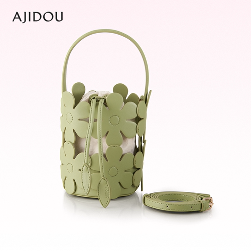 阿吉豆包女夏日镂空斜挎包手提包