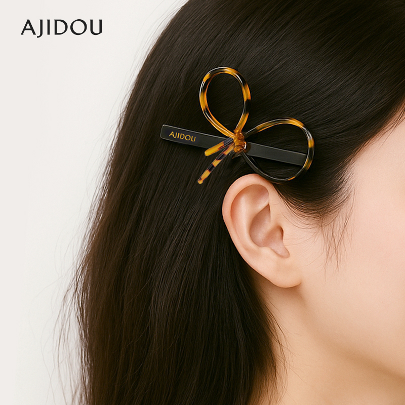 AJIDOU阿吉豆发饰女款醋酸一字夹