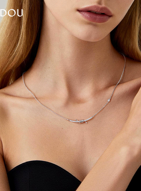 AJIDOU阿吉豆项链微笑绳结短颈链