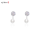 AJIDOU阿吉豆耳钉女款 轻奢闪耀晶石造型高级感精致小众首饰品耳饰