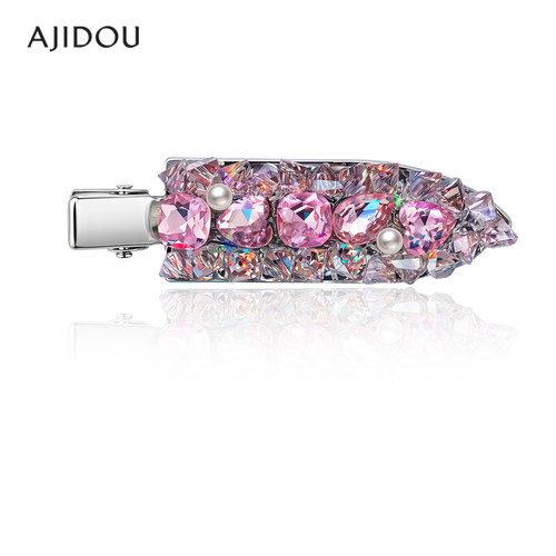 阿吉豆发夹女时尚闪耀仿水晶鸭嘴