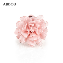 AJIDOU阿吉豆柔美时尚花卉抓夹仿真花卉发夹女大号花朵造型发饰