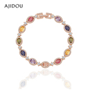 AJIDOU阿吉豆手饰女款 小众轻奢手串珠手环 多巴胺彩虹手链商场同款