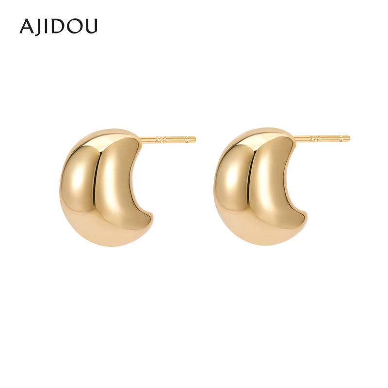 AJIDOU阿吉豆时尚欧美风潮酷耳环小众设计感独特气质耳饰女-封面