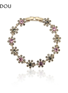 阿吉豆手链女款雏菊花朵手环手饰