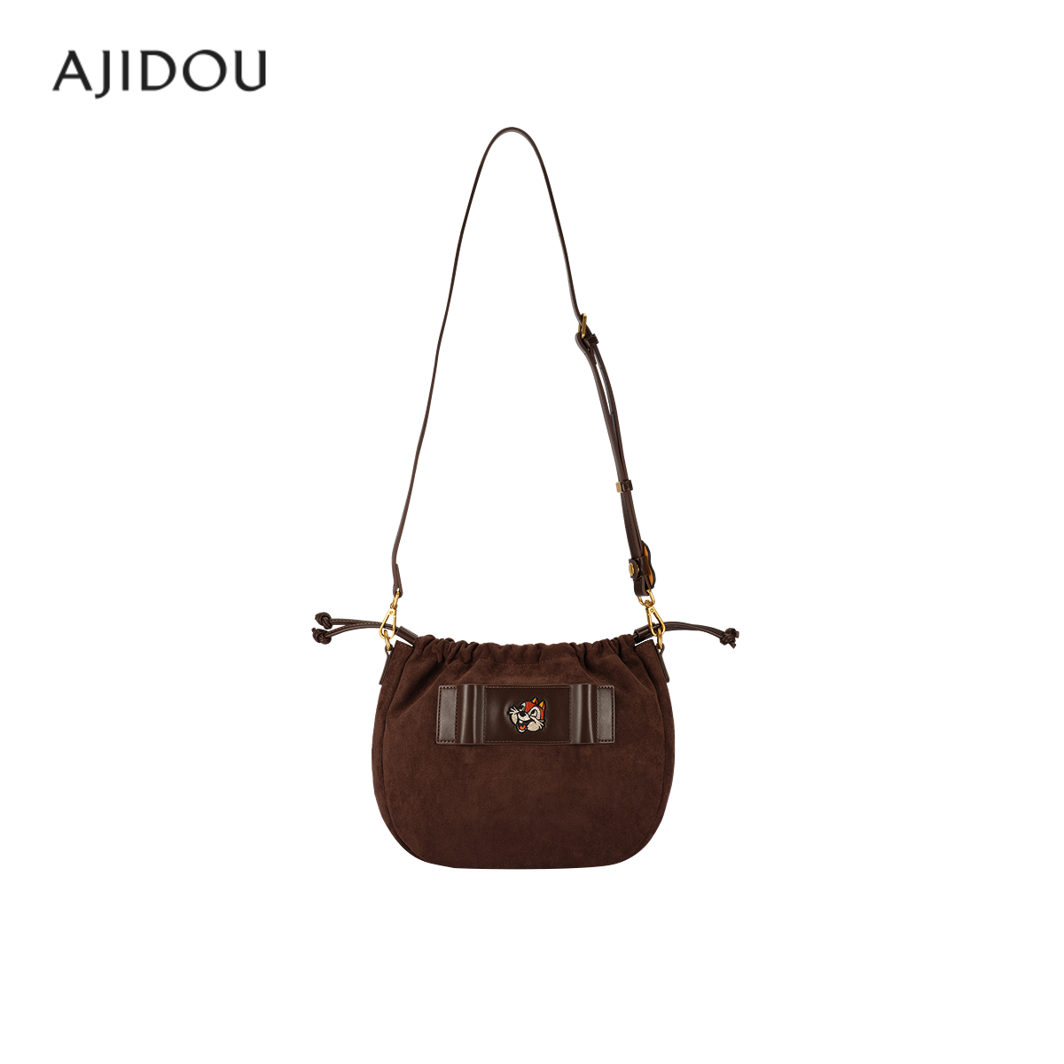 AJIDOU阿吉豆包包女斜挎包好事花生奇奇蒂蒂系列款单肩包
