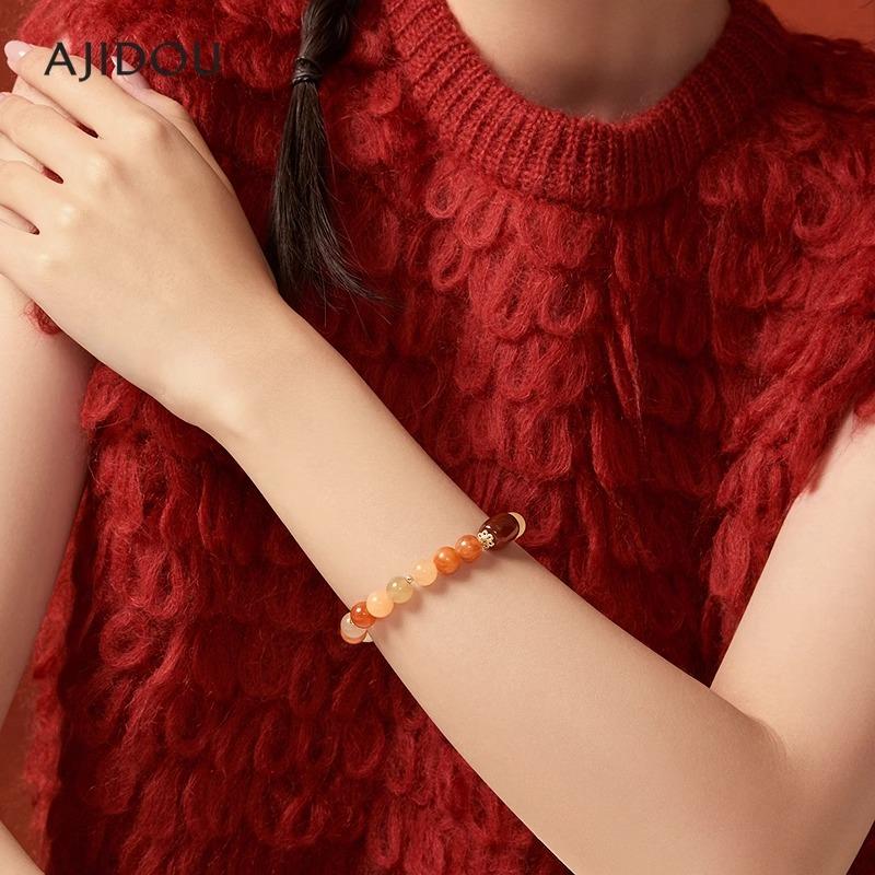 阿吉豆手链女时尚串珠招财手串