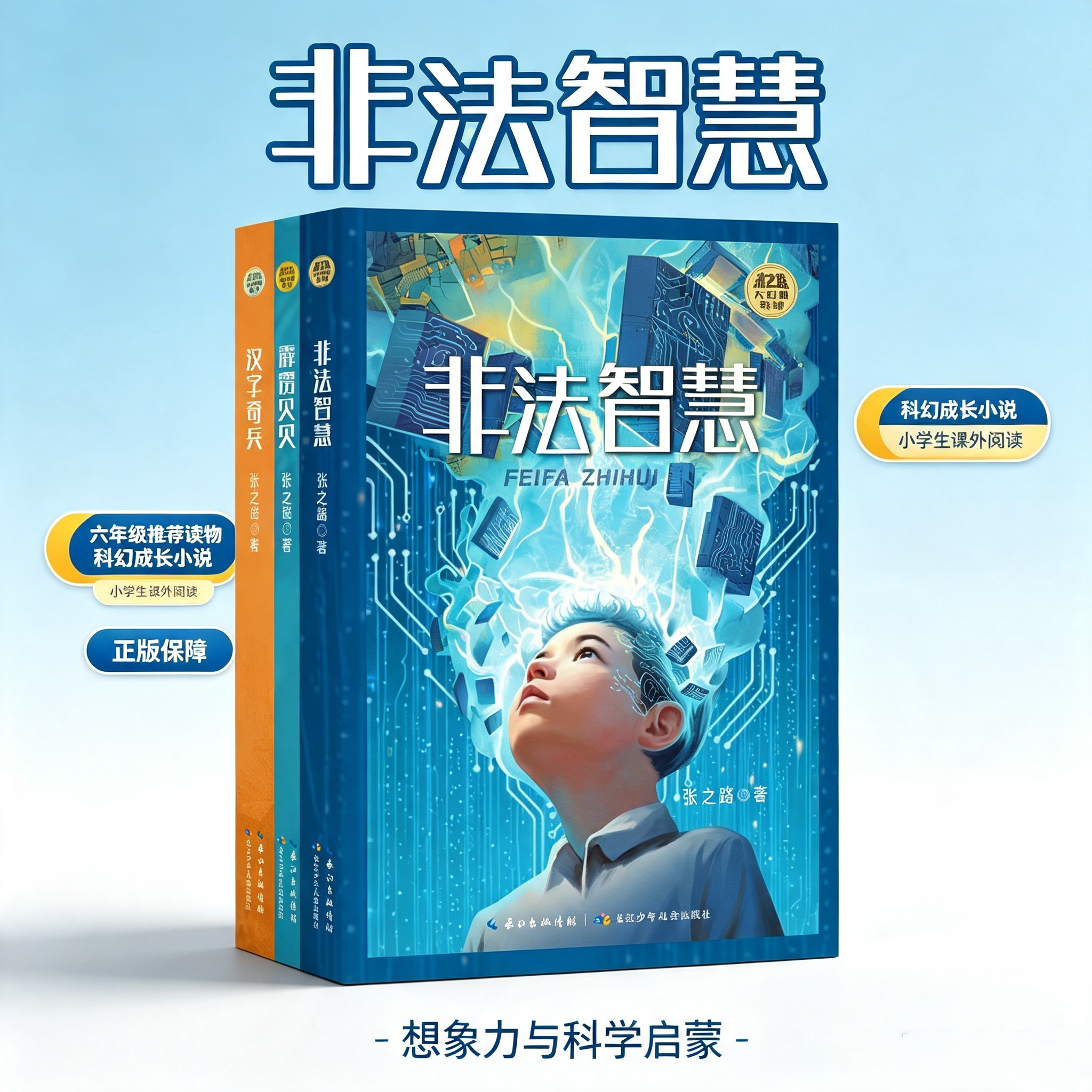 汉字奇兵霹雳贝贝非法智慧张之路大幻想系列全3册写给孩子的幻想小说7-14岁儿童文学课外阅读书解锁科学思维感受文学魅力正版书籍图片