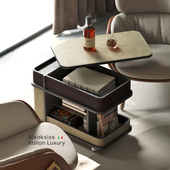 意式 极简移动沙发边几可升降推车客厅家用小户型多功能茶几小推车