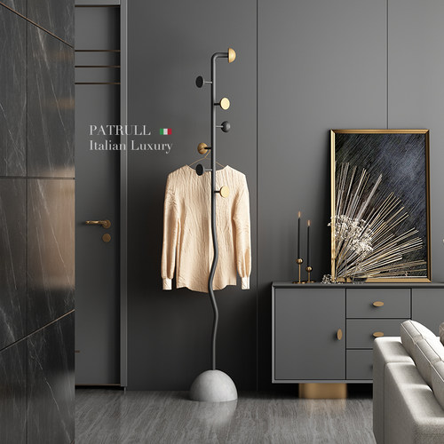 梵朴意式卧室落地挂衣架家用极简