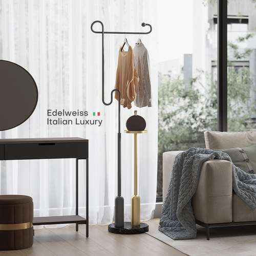 意式拼色家用卧室落地挂衣架