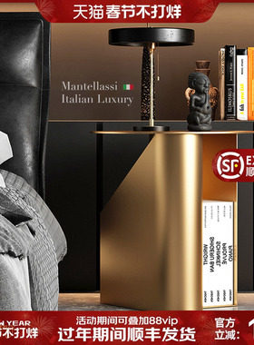 意式轻奢沙发边几边柜家用客厅小桌子现代角几简约茶几卧室床头柜