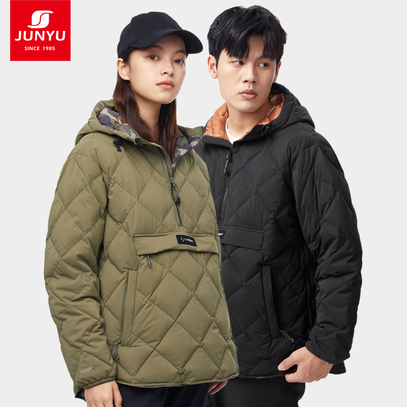 君羽户外鹅绒服套头衫男女同款