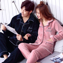 春秋冬款 冬季 套装 家居服男士 情侣睡衣女珊瑚绒加绒加厚法兰绒大码