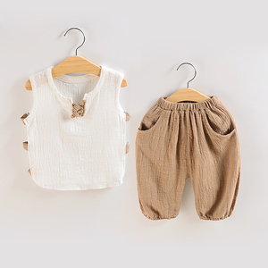 童装男童夏装背心套装