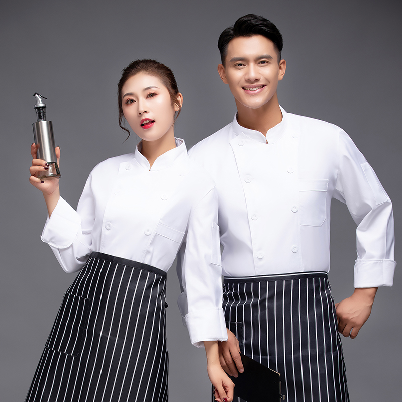 厨师工作服男短袖餐饮印字西餐厅