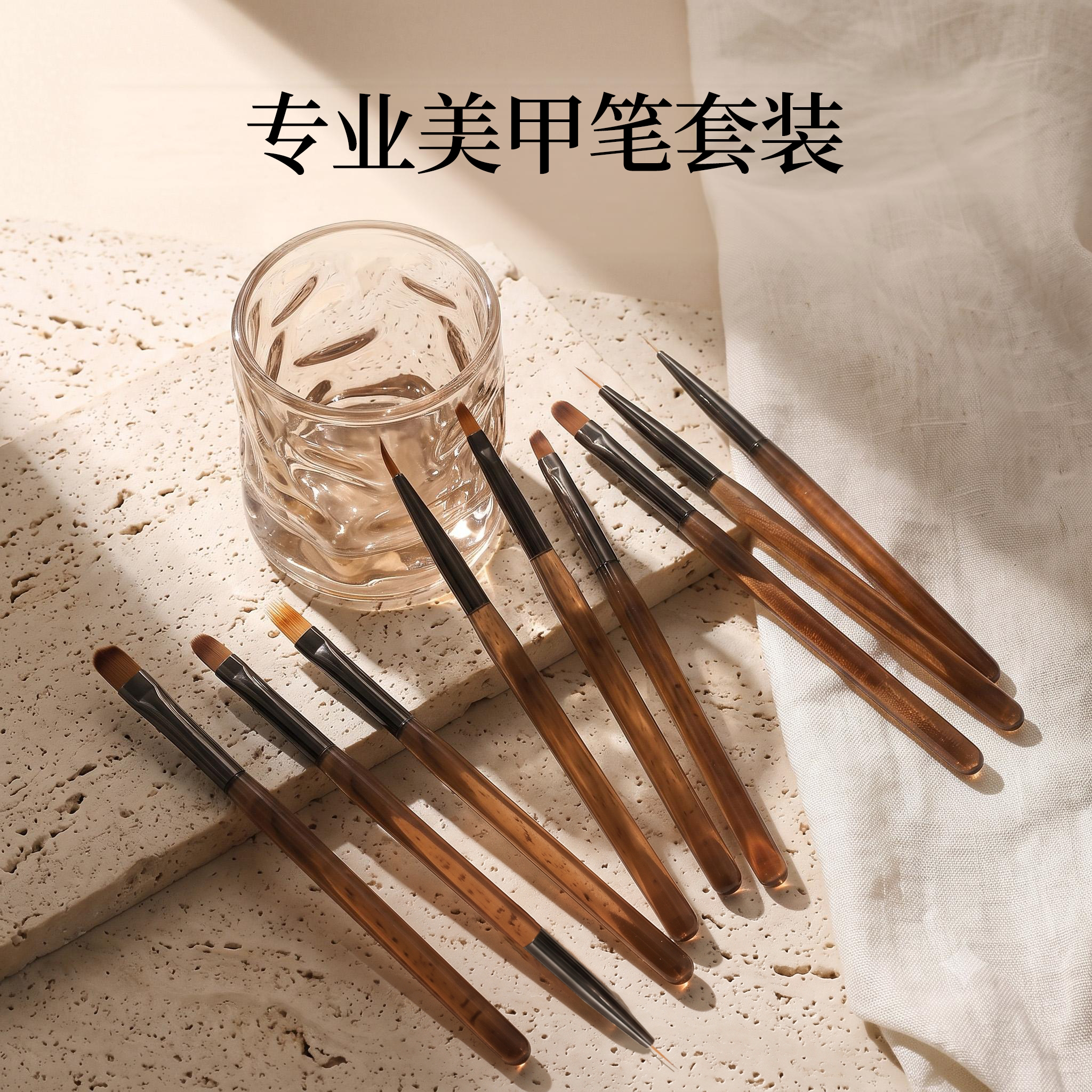 美甲笔刷套装含双头建构笔图片