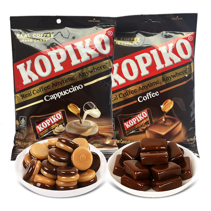 印尼进口kopiko可比可即食特浓咖啡糖果解馋小零食硬糖休闲食品