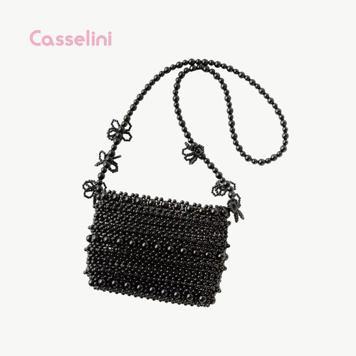 casselini小众重工花朵串珠小包
