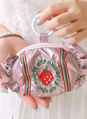 casselini26年新款小众设计糖果拉链收纳袋耳机包包异形随身包挂