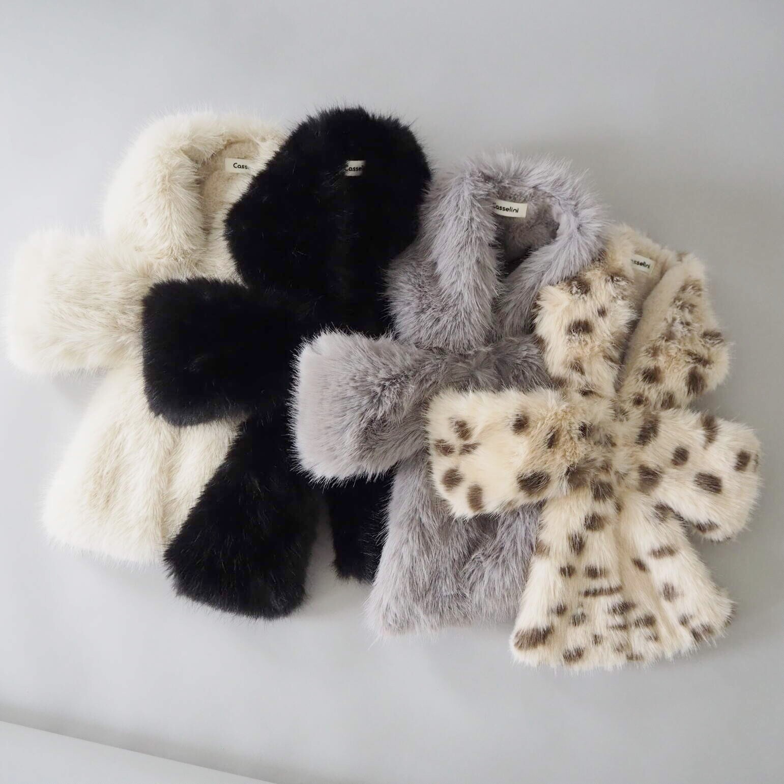 Casselini可爱秋冬保暖纯色护颈毛绒绒围巾少女心蝴蝶结围脖舒适