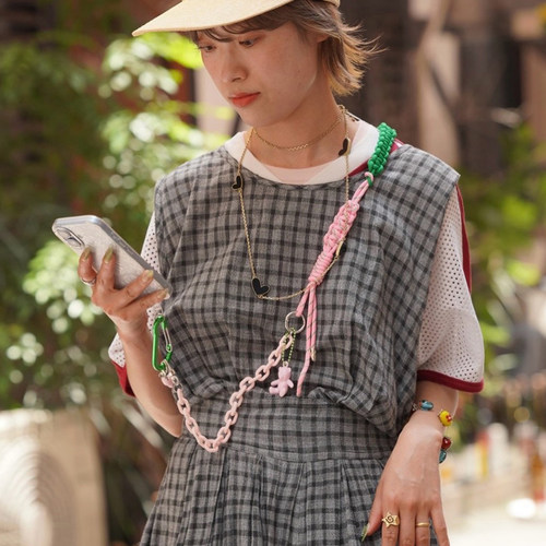 casselini手机链DIY彩色编织绳
