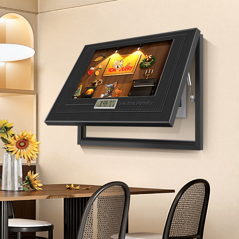 覆古潮玩风猫和老鼠电表箱装饰画 画2025新款万年历电表箱盒遮挡