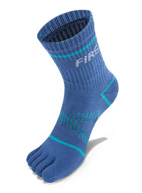 TFO 儿童运动五指袜中筒袜户外徒步登山分趾袜弹力舒适透气跑步袜