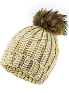 TFO 儿童针织保暖帽冬季加厚防风毛球套头帽子包头帽毛球帽户外帽