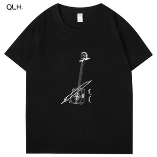 蒙古舞蹈演出服马头琴短袖T恤蒙文服装女元素蒙族国成吉思汗衣服