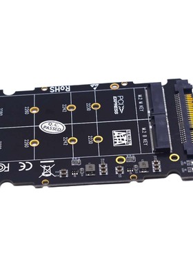 M.2 NGFF固态硬盘转接卡PCI-E接口黑色NGFF key B-M转U.2