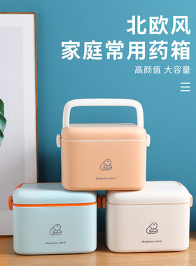 家用医药箱大容量多层小药盒