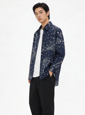 V01-71422-TBS春秋季满笑脸印花时尚开衫半袖