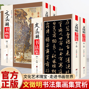 全4册 文徵明书画集+文徵明书法集 全新正版铜版彩印上下2卷 尹维新编中国书画名家全集文征明明四家山水书法写意画全集画集书籍