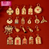 Золотые этнические аксессуары, ожерелье, подвеска, плетеный золотой аксессуар, браслет, этнический стиль, китайский стиль