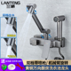 兰藤枪灰色入墙式 冷热水龙头带喷枪厨房水槽阳台洗衣池机械臂旋转