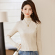 小个子洋气高腰内搭打底衫 半高领短款 针织衫 修身 毛衣女2026春新款