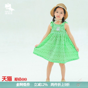 波波龙童装女童夏季无袖连衣裙2422389312
