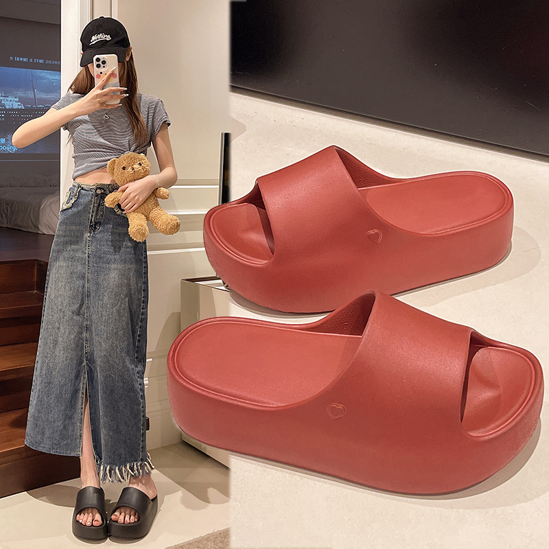 5cm增高eva踩屎感厚底拖鞋女夏季新款家居室内外穿网红沙滩凉拖鞋