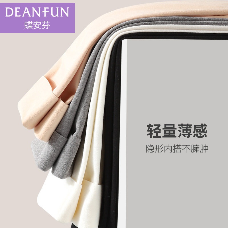 德绒发热秋裤女七分保暖7分裤五分中裤短靴裤加绒大码打底裤