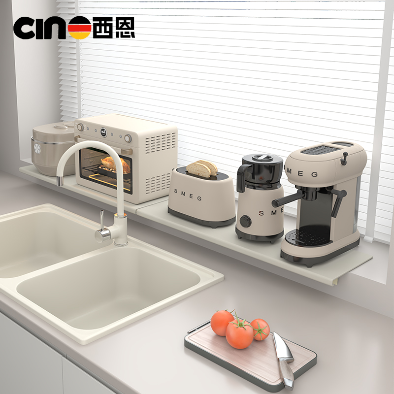 厨房窗台加宽延伸板桌面置物架