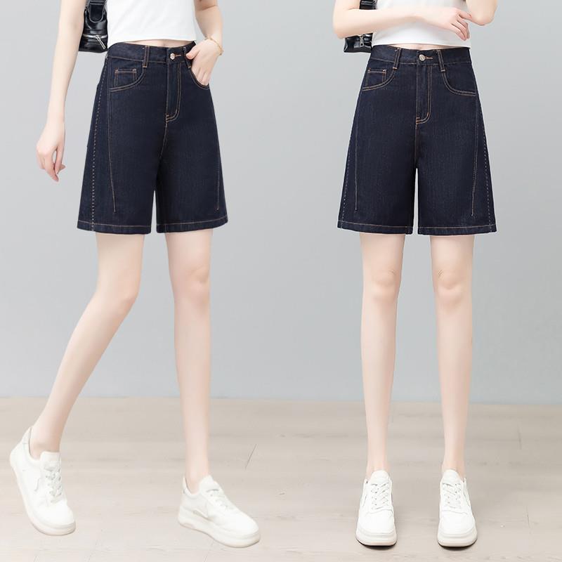 牛仔五分裤女2025新款新塘夏天夏季薄款夏日短裤女夏高腰a字百搭