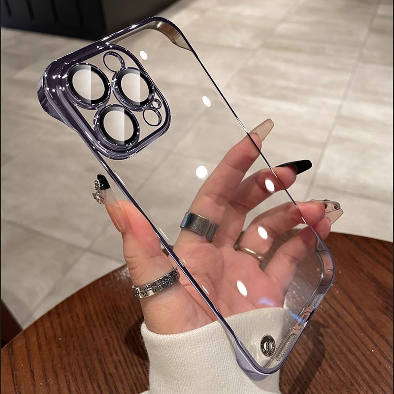 超薄无边框透明自带镜头膜