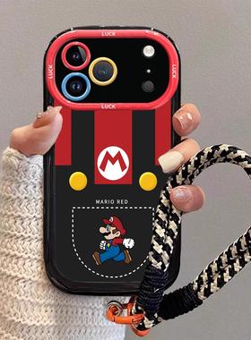 适用苹果17promax手机壳新款iPhone17pro马里奥液态硅胶保护套Air镜头全包防摔创意高级感17卡通可爱情侣女