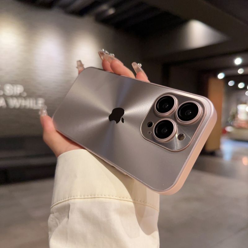 适用苹果16promax手机壳新款超薄磨砂iphone15pro高级感镜头全包防摔保护套14网红简约奢华高端个性情侣女外